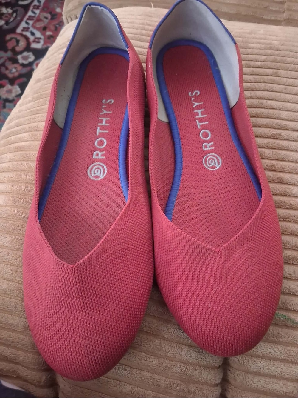 Rothy's Women's red Knit Ballet Flat